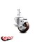 Service Caster 3.5 Inch Maroon Polyurethane Wheel Swivel 3/4 Inch Square Stem Caster with Brake SCC-SQ20S3514-PPUB-MRN-TLB-34 - alternate 5